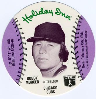 1977 Holiday Inn Discs #NNO Bobby Murcer Front