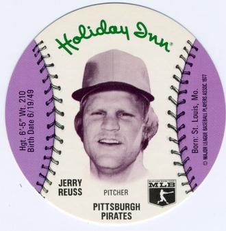 1977 Holiday Inn Discs #NNO Jerry Reuss Front
