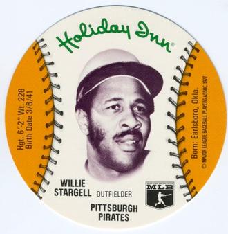 1977 Holiday Inn Discs #NNO Willie Stargell Front