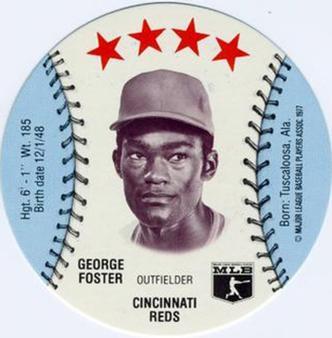1977 MSA Blank Back Discs #NNO George Foster Front
