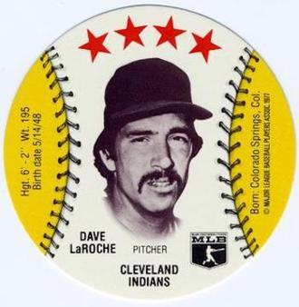 1977 MSA Blank Back Discs #NNO Dave LaRoche Front
