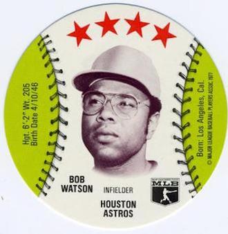 1977 MSA Blank Back Discs #NNO Bob Watson Front