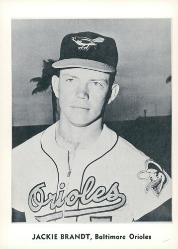 1960 Jay Publishing Baltimore Orioles Set A #NNO Jackie Brandt Front