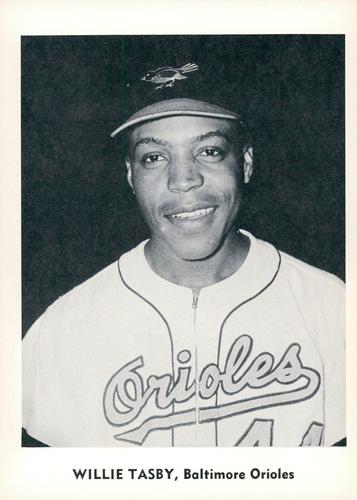 1960 Jay Publishing Baltimore Orioles Set A #NNO Willie Tasby Front