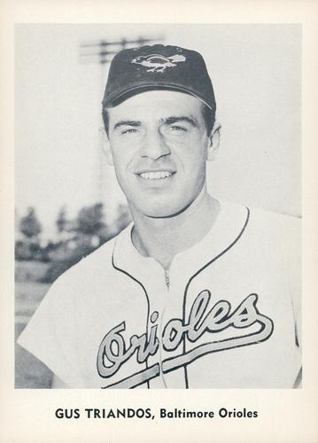 1960 Jay Publishing Baltimore Orioles Set A #NNO Gus Triandos Front