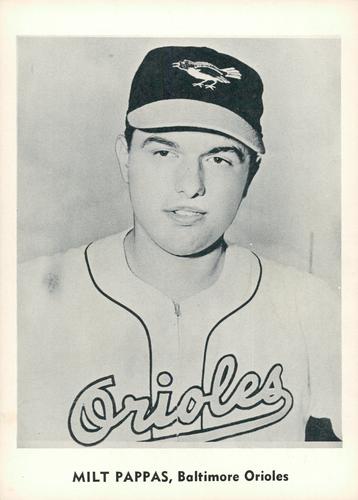 1960 Jay Publishing Baltimore Orioles Set B #NNO Milt Pappas Front