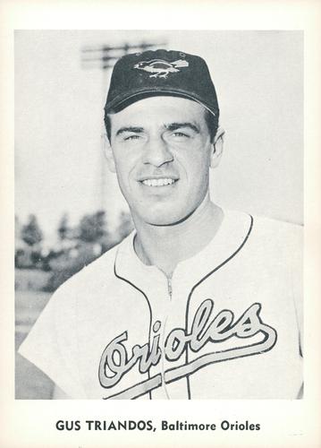 1960 Jay Publishing Baltimore Orioles Set B #NNO Gus Triandos Front