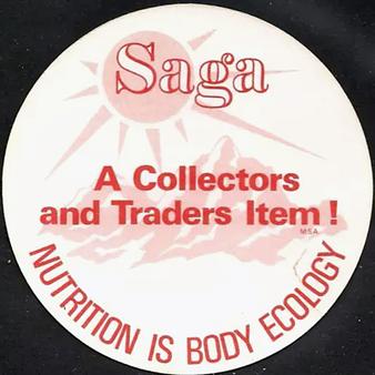 1977 Saga Discs #NNO Robin Yount Back
