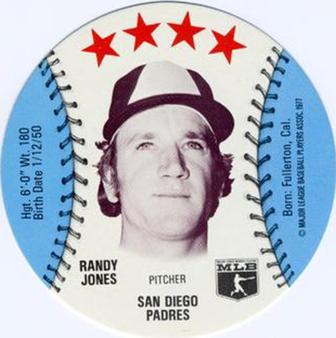 1977 Saga Discs #NNO Randy Jones Front