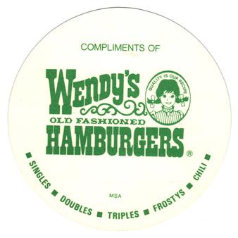 1977 Wendy's Discs #NNO Mark Fidrych Back