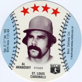 1977 Wendy's Discs #NNO Al Hrabosky Front