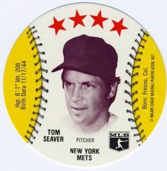 1977 Wendy's Discs #NNO Tom Seaver Front