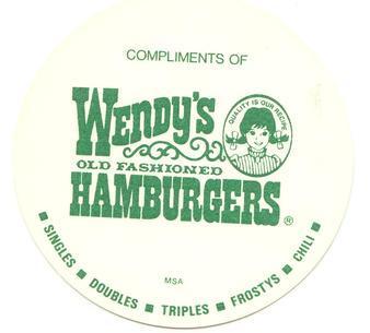 1977 Wendy's Discs #NNO Bob Watson Back
