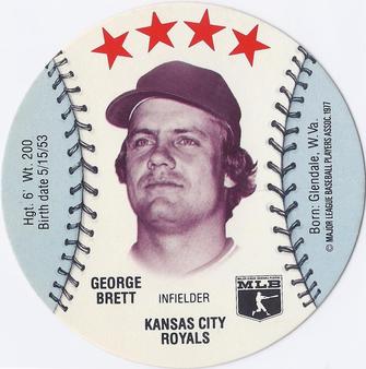 1977 Zip'z Discs #NNO George Brett Front