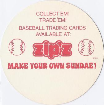 1977 Zip'z Discs #NNO Rod Carew Back