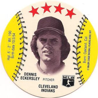 1977 Zip'z Discs #NNO Dennis Eckersley Front