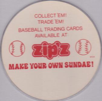 1977 Zip'z Discs #NNO Fred Lynn Back