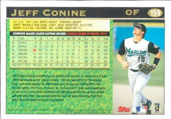 1997 Topps #159 Jeff Conine Back
