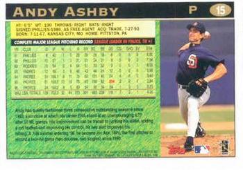 1997 Topps #15 Andy Ashby Back