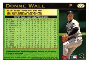 1997 Topps #223 Donne Wall Back
