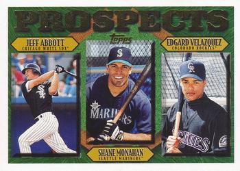 1997 Topps #491 Jeff Abbott / Shane Monahan / Edgard Velazquez Front