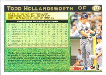 1997 Topps #177 Todd Hollandsworth Back