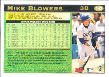 1997 Topps #192 Mike Blowers Back