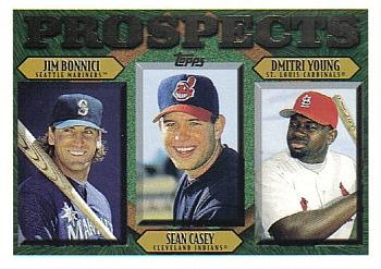 1997 Topps #202 Jim Bonnici / Sean Casey / Dmitri Young Front