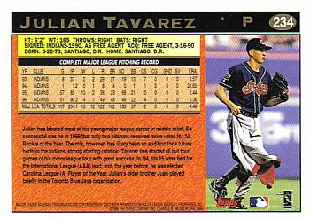1997 Topps #234 Julian Tavarez Back