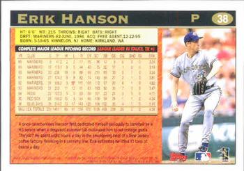 1997 Topps #38 Erik Hanson Back