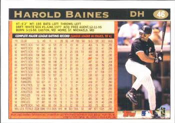 1997 Topps #46 Harold Baines Back