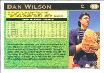 1997 Topps #63 Dan Wilson Back