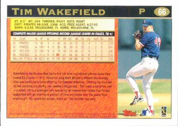 1997 Topps #66 Tim Wakefield Back