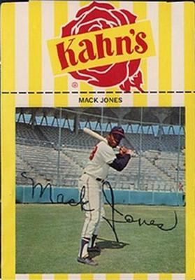 1966 Kahn's Wieners #NNO Mack Jones  Front