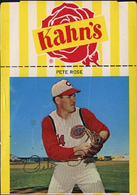 1966 Kahn's Wieners #NNO Pete Rose  Front