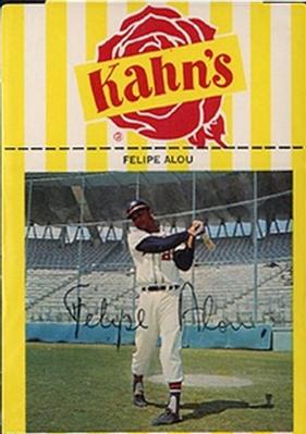 1966 Kahn's Wieners #NNO Felipe Alou  Front