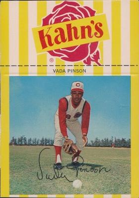 1966 Kahn's Wieners #NNO Vada Pinson  Front