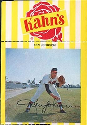 1967 Kahn's Wieners #NNO Ken Johnson  Front