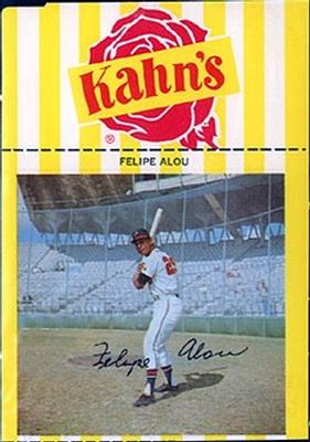 1967 Kahn's Wieners #NNO Felipe Alou  Front