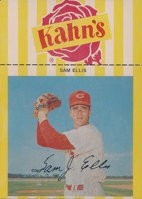 1967 Kahn's Wieners #NNO Sammy Ellis Front