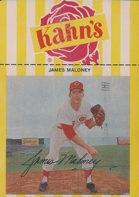 1967 Kahn's Wieners #NNO Jim Maloney Front