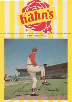 1969 Kahn's Wieners #NNO Sam McDowell  Front
