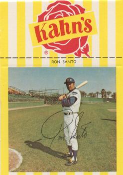 1969 Kahn's Wieners #NNO Ron Santo  Front