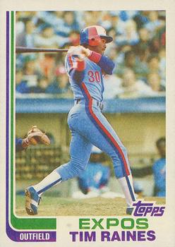 1982 Topps - Blackless #70 Tim Raines Front