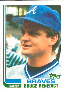 1982 Topps - Blackless #424 Bruce Benedict Front