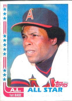 1982 Topps - Blackless #547 Rod Carew Front