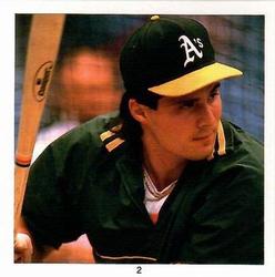 1991 Baseball's Best Home Run Kings Stickers #2 Jose Canseco Front