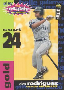 1995 Collector's Choice - You Crash the Game Gold #CG17 Alex Rodriguez Front