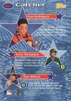 1997 Topps - All-Stars #AS1 Ivan Rodriguez Back