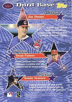 1997 Topps - All-Stars #AS7 Jim Thome Back